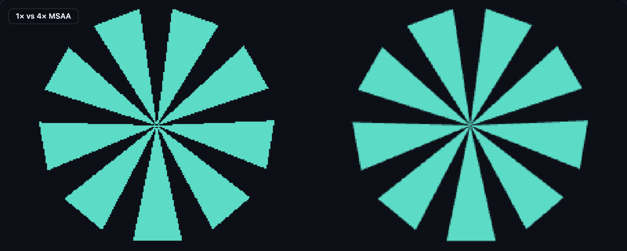 MSAA comparison demo